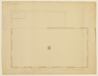 29257 Plattegrond van een school in het dorp Breukelen.